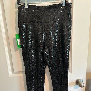 Tipsy Elves Black Sequin Leggings